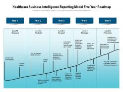 Healthcare business intelligence reporting model five year roadmap