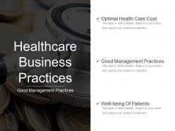 Healthcare Business Practices Presentation Powerpoint