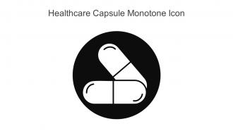 Healthcare Capsule Monotone Icon In Powerpoint Pptx Png And Editable Eps Format