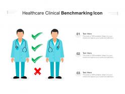 Healthcare clinical benchmarking icon