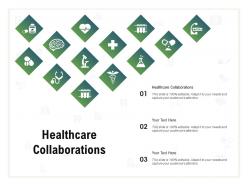Healthcare collaborations ppt powerpoint presentation file icon