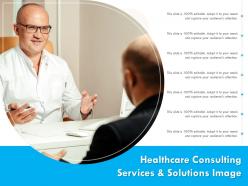 Healthcare consulting services and solutions image