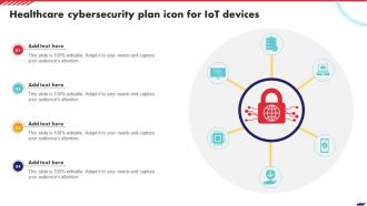 Healthcare Cybersecurity Plan Icon For Iot Devices