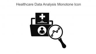 Healthcare Data Analysis Monotone Icon In Powerpoint Pptx Png And Editable Eps Format