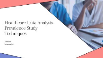 Healthcare Data Analysis Prevalence Study Techniques PPT Mockup AT