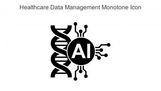 Healthcare Data Management Monotone Icon In Powerpoint Pptx Png And Editable Eps Format