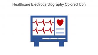 Healthcare Electrocardiography Colored Icon In Powerpoint Pptx Png And Editable Eps Format