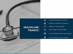 Healthcare finance financial statement alternatives ppt powerpoint presentation samples