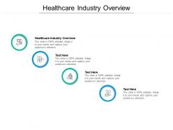 Healthcare industry overview ppt powerpoint presentation visual aids show cpb