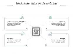 Healthcare industry value chain ppt powerpoint presentation show ideas cpb