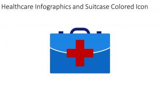 Healthcare Infographics And Suitcase Colored Icon In Powerpoint Pptx Png And Editable Eps Format