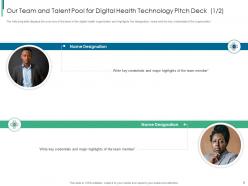 Healthcare information system elevator pitch deck ppt template