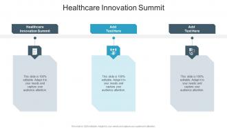Healthcare Innovation Summit In Powerpoint And Google Slides Cpb