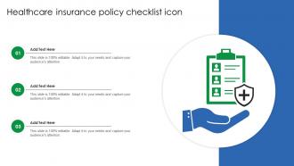 Healthcare Insurance Policy Checklist Icon