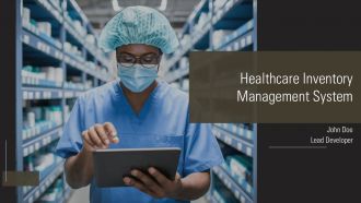 Healthcare Inventory Management System PPT Mockup AT