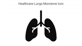 Healthcare Lungs Monotone Icon In Powerpoint Pptx Png And Editable Eps Format