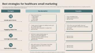 Healthcare Marketing Best Strategies For Healthcare Email Marketing Strategy SS V