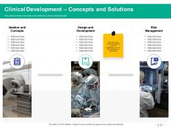 Healthcare marketing clinical development concepts and solutions ppt powerpoint presentation layouts