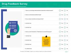 Healthcare marketing drug feedback survey ppt powerpoint presentation layouts objects