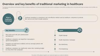 Healthcare Marketing Overview And Key Benefits Of Traditional Marketing In Healthcare Strategy SS V