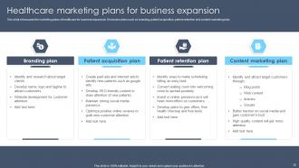 Healthcare Marketing Plan Powerpoint Ppt Template Bundles