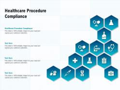 Healthcare procedure compliance ppt powerpoint presentation inspiration guidelines