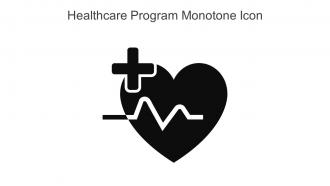 Healthcare Program Monotone Icon In Powerpoint Pptx Png And Editable Eps Format