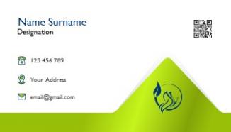 Healthcare provider business card template
