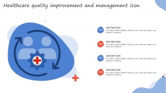 Healthcare Quality Improvement And Management Icon