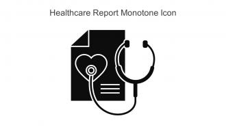 Healthcare Report Monotone Icon In Powerpoint Pptx Png And Editable Eps Format