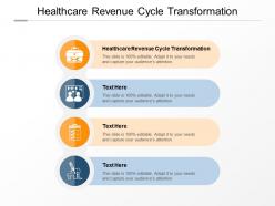 Healthcare revenue cycle transformation ppt powerpoint presentation guide cpb