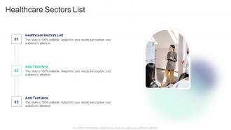 Healthcare Sectors List In Powerpoint And Google Slides Cpb