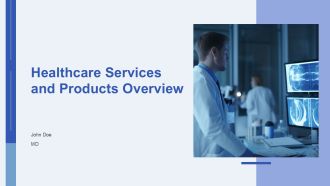 Healthcare Services And Products Overview PPT Mockup AT