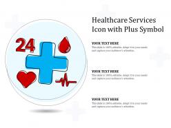 Healthcare Services Icon With Plus Symbol