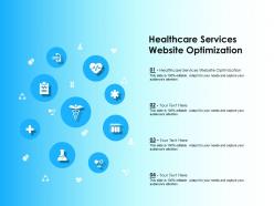 Healthcare services website optimization ppt powerpoint presentation show shapes