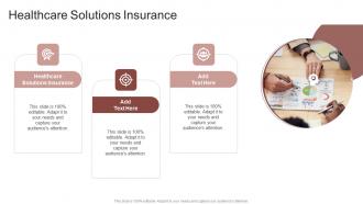 Healthcare Solutions Insurance In Powerpoint And Google Slides Cpb