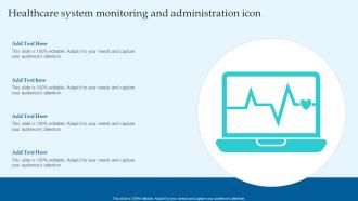 Healthcare System Monitoring And Administration Icon