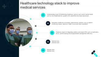 Healthcare Technology Stack To Improve Medical Service DT CD V Analytical Unique