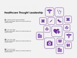 Healthcare thought leadership ppt powerpoint presentation ideas outfit