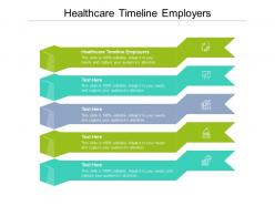 Healthcare timeline employers ppt powerpoint presentation professional guidelines cpb
