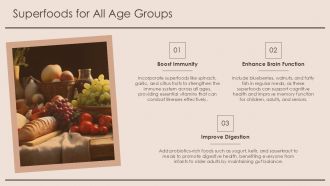 Healthy Diet Plans For Different Age Groups PPT Designs AT Best Customizable