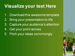 Healthy family powerpoint background and template 1210