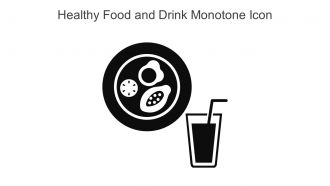 Healthy Food And Drink Monotone Icon In Powerpoint Pptx Png And Editable Eps Format