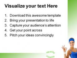 Healthy habits people powerpoint templates and powerpoint backgrounds 0911