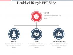 Healthy lifestyle ppt slide