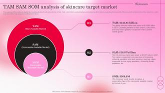 Healthy Skincare Cosmetic TAM SAM SOM Analysis Of Skincare Target Market BP SS