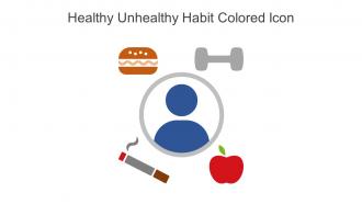 Healthy Unhealthy Habit Colored Icon In Powerpoint Pptx Png And Editable Eps Format
