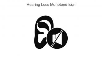 Hearing Loss Monotone Icon In Powerpoint Pptx Png And Editable Eps Format