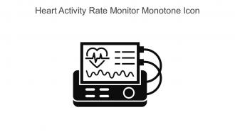 Heart Activity Rate Monitor Monotone Icon In Powerpoint Pptx Png And Editable Eps Format