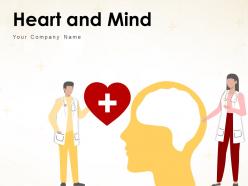 Heart and mind anatomy businessman evaluating intelligence connection